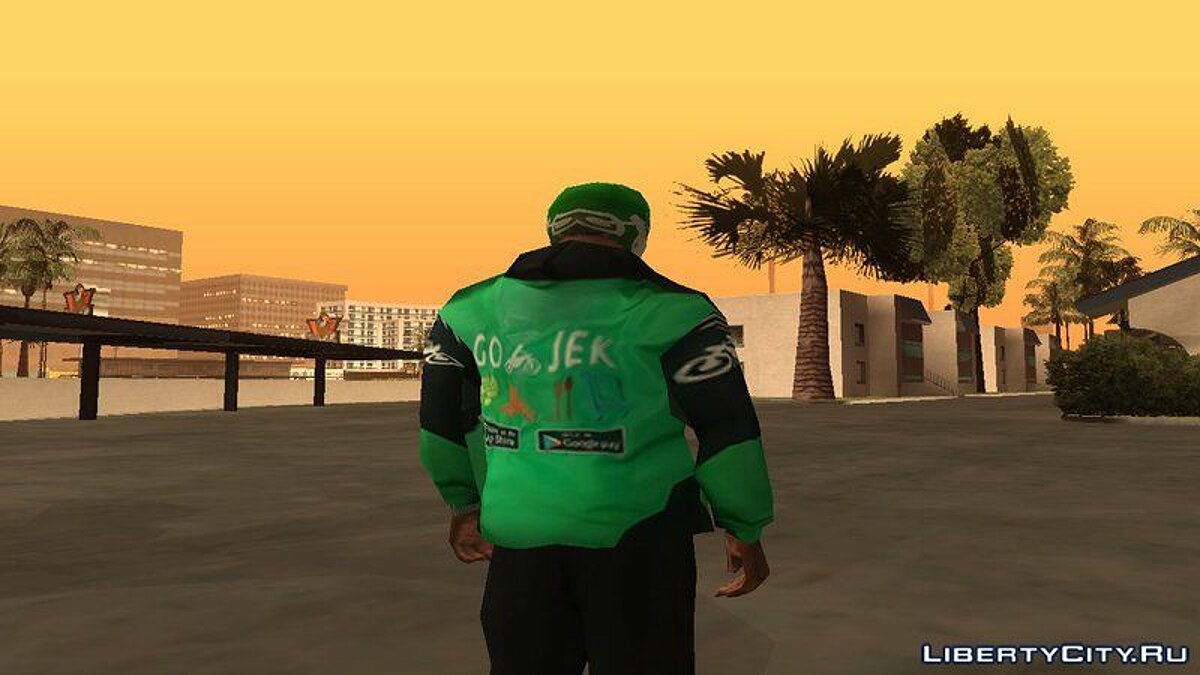 Download Go-Jek Kit (Helmet, Jacket, Motorcycle) for GTA San Andreas