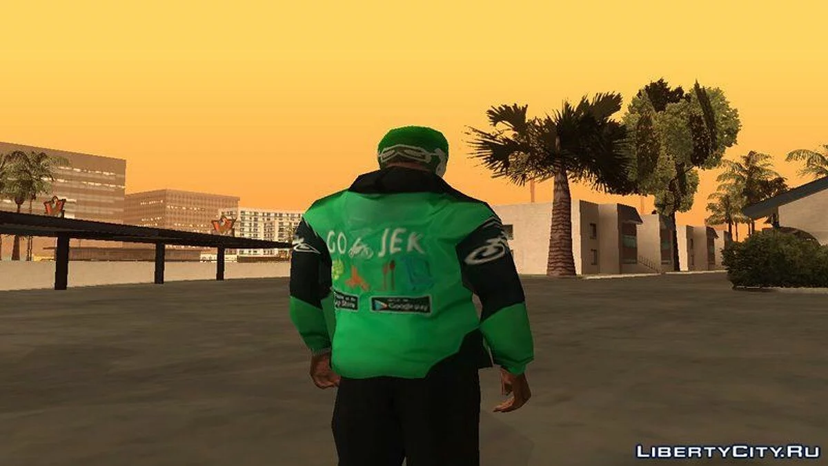 Go-Jek Kit (Helm, Jacke, Motorrad) / GTA San Andreas