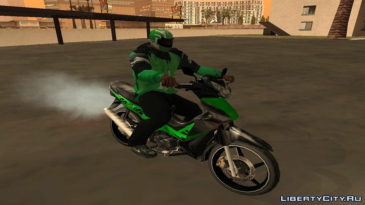 Download Go-Jek Kit (Helmet, Jacket, Motorcycle) for GTA San Andreas