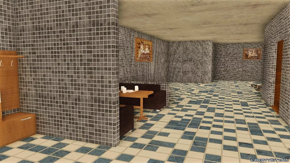 Nouveau bain avec intérieur à Lytkarino dans Criminal Russia / GTA San Andreas