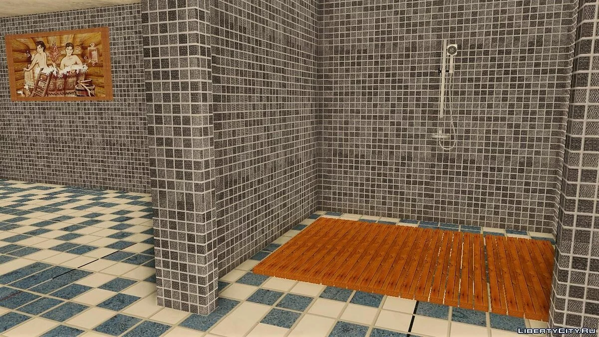 Nouveau bain avec intérieur à Lytkarino dans Criminal Russia / GTA San Andreas