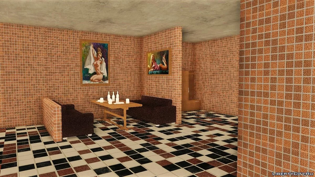Nouveau bain avec intérieur à Lytkarino dans Criminal Russia / GTA San Andreas