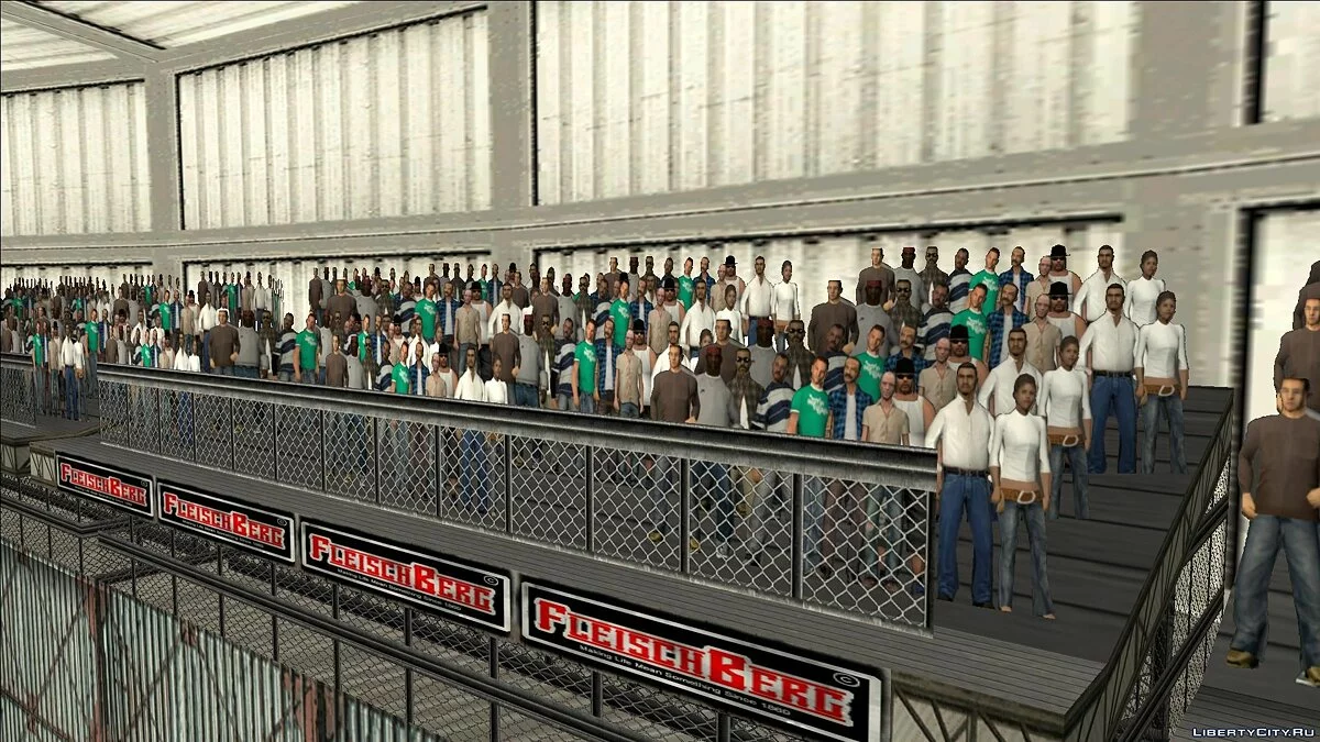 Modelos 3D de personas en estadios - Multitudes Mejoradas en el Estadio / GTA San Andreas