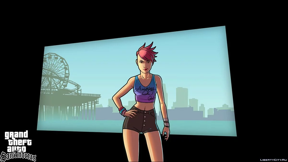 Loading Screens and Menu for Amazing Player Female Mod / GTA San Andreas