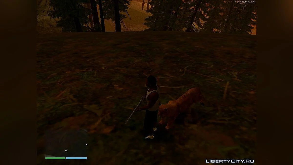 Puma nas Montanhas de GTA 5 / GTA San Andreas