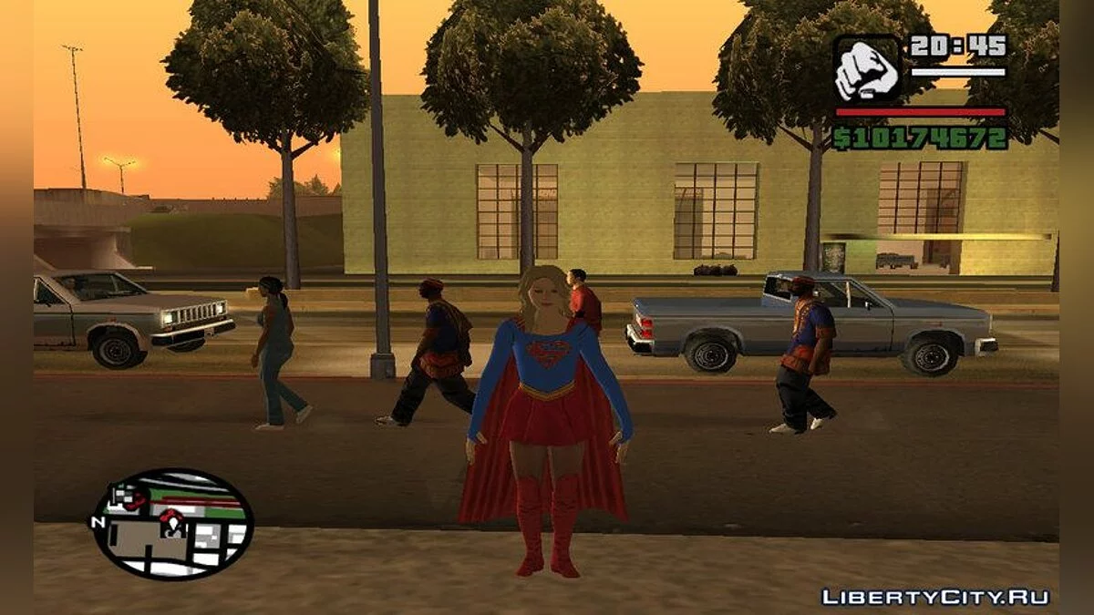Мод Супергерл / GTA San Andreas