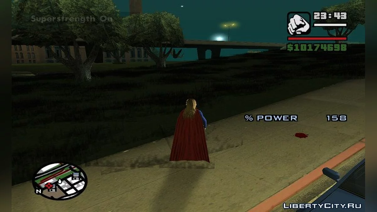 Мод Супергерл / GTA San Andreas