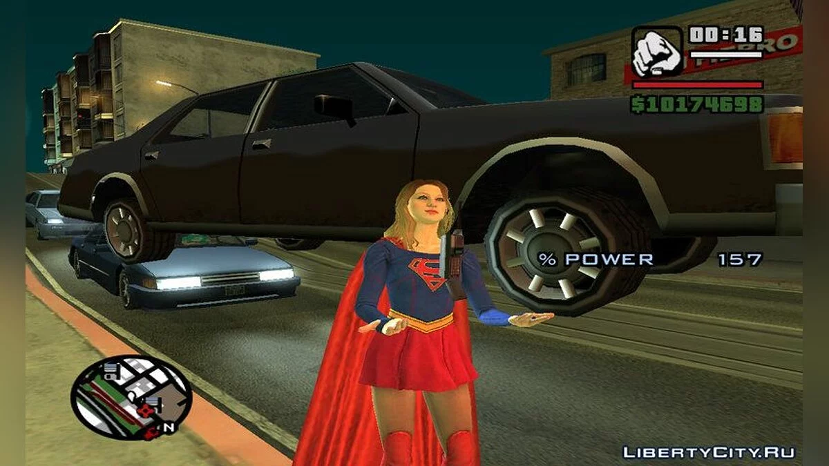 Мод Супергерл / GTA San Andreas