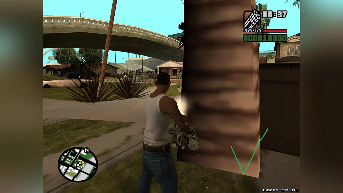 Correção de colisões de palmeiras / GTA San Andreas