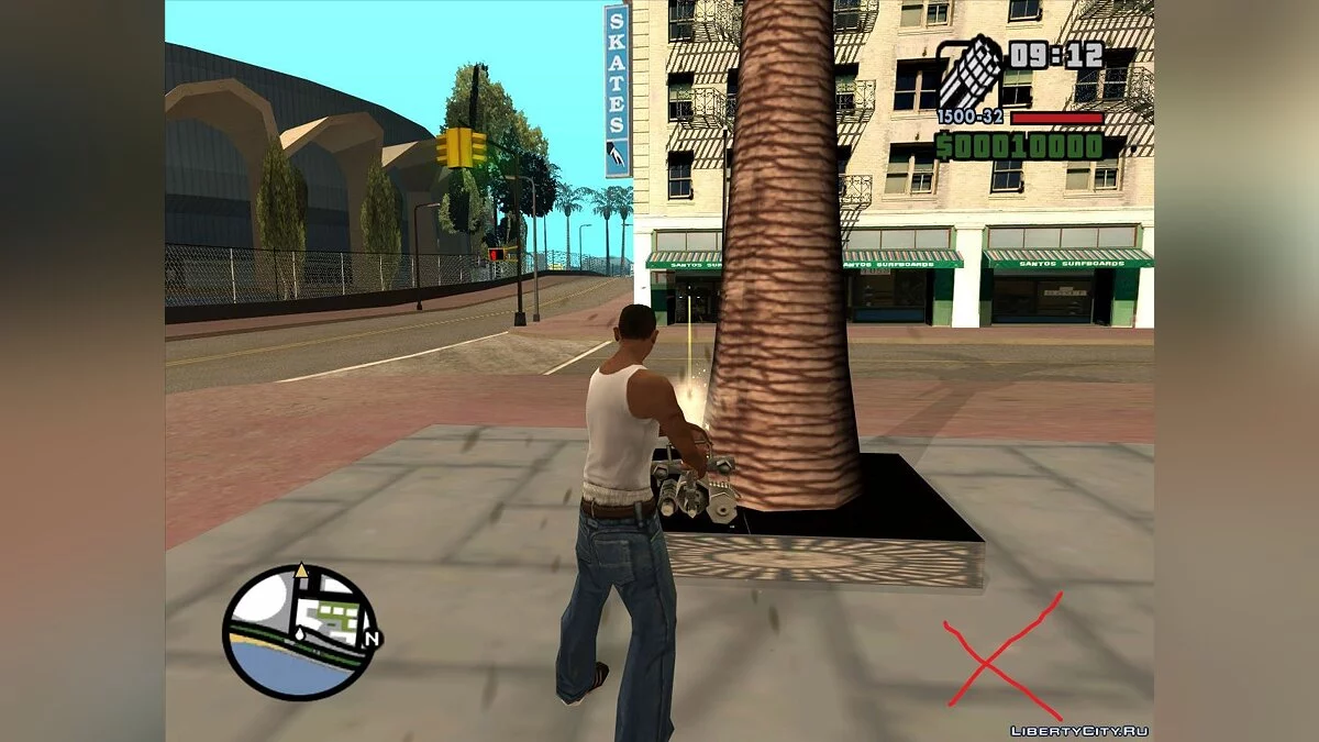 Correção de colisões de palmeiras / GTA San Andreas