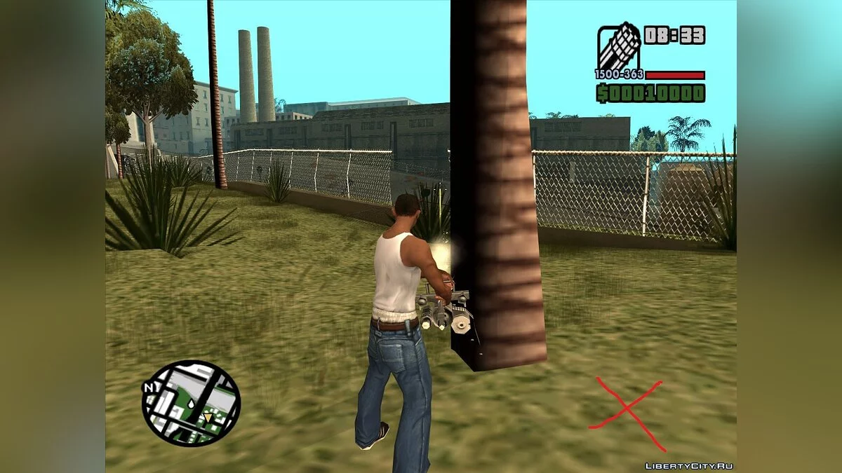 Correção de colisões de palmeiras / GTA San Andreas