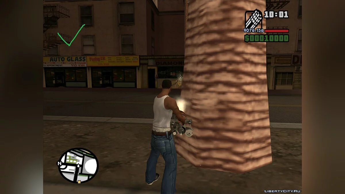 Correção de colisões de palmeiras / GTA San Andreas