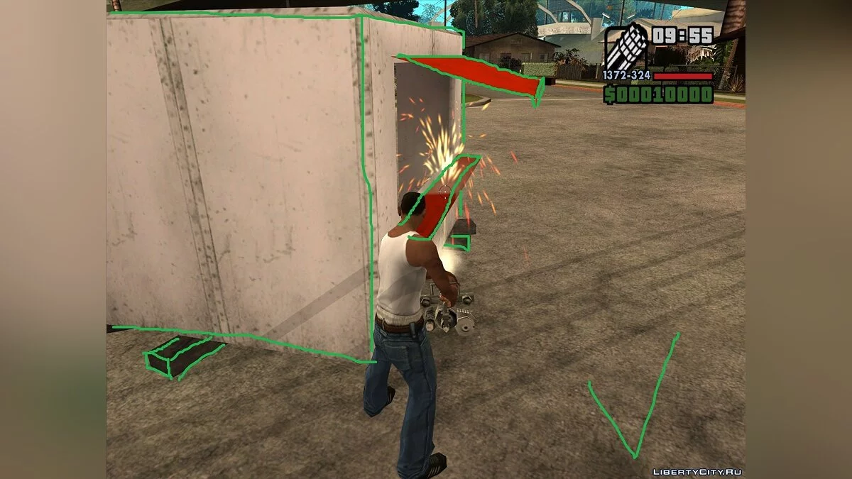 Korrigierte Kollision des chinesischen Standes / GTA San Andreas