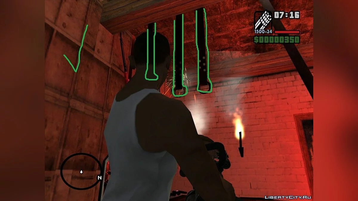 Colisión corregida en la casa de Millie [No relevante] / GTA San Andreas