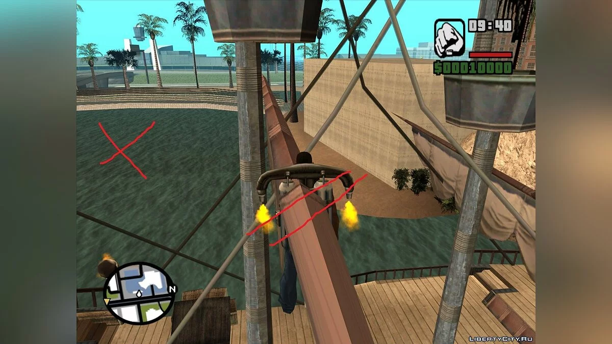 Collision for Pirate Ship / GTA San Andreas