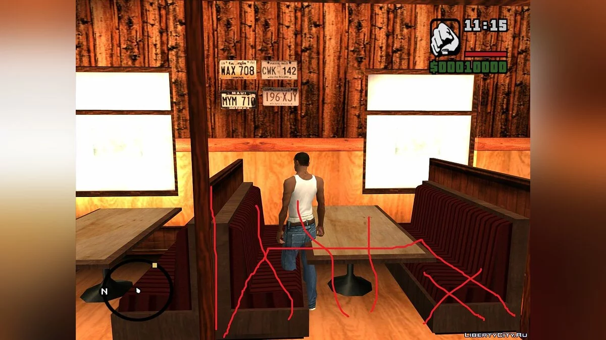 乡村酒吧室内碰撞 [不再适用] / GTA San Andreas