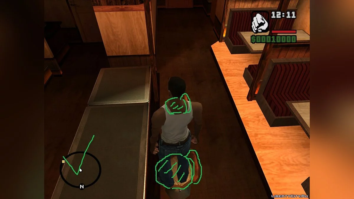 乡村酒吧室内碰撞 [不再适用] / GTA San Andreas