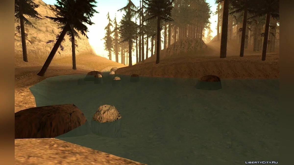 Блакитна вода в Back O' Beyond / GTA San Andreas