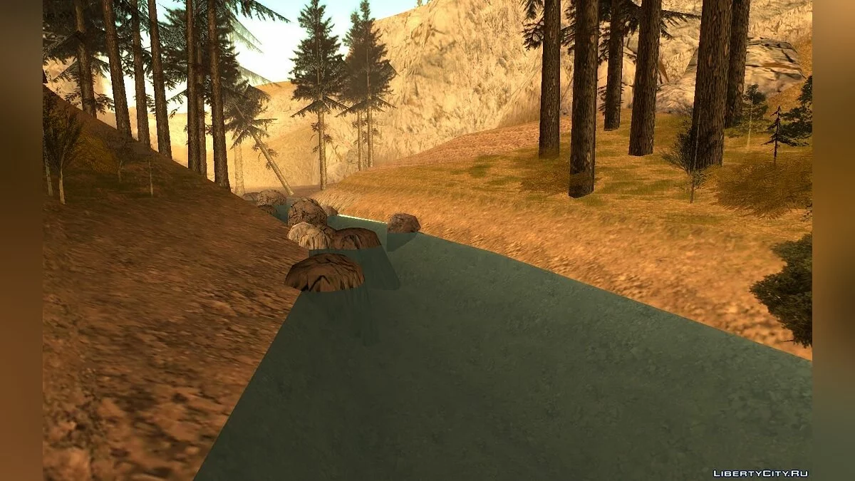 Блакитна вода в Back O' Beyond / GTA San Andreas