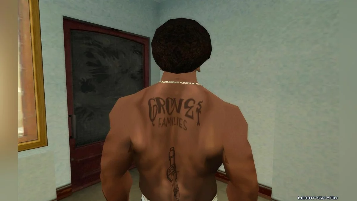 CJ的增强纹理(服装、纹身、发型) - CJ ESRGAN 高清升级 / GTA San Andreas