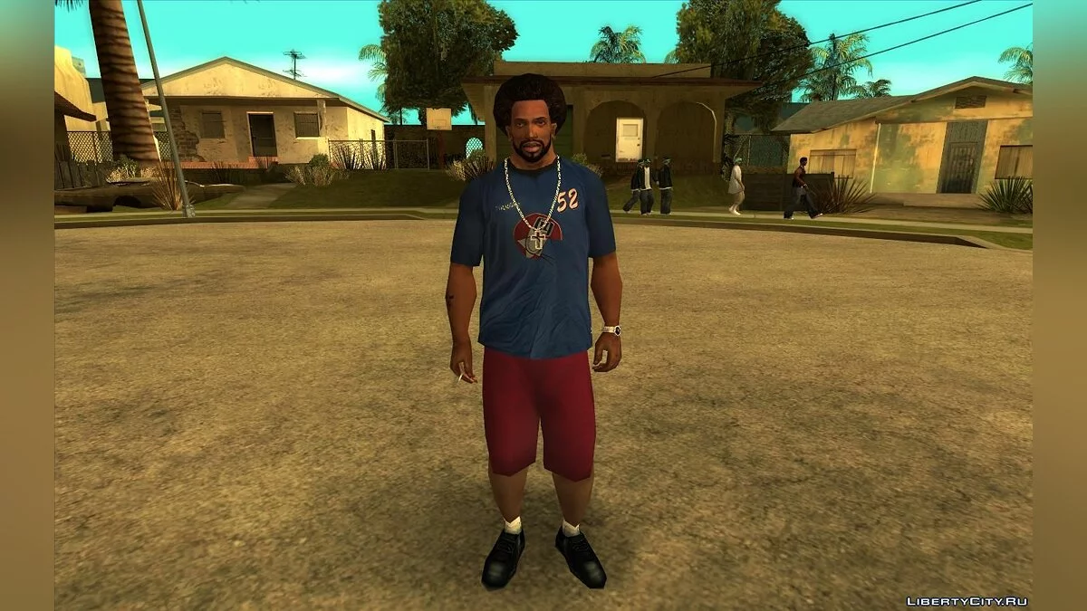 CJ的增强纹理(服装、纹身、发型) - CJ ESRGAN 高清升级 / GTA San Andreas