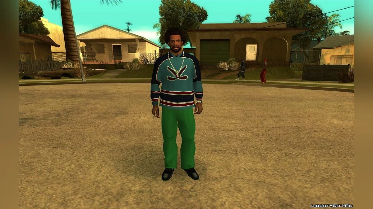 CJ的增强纹理(服装、纹身、发型) - CJ ESRGAN 高清升级 / GTA San Andreas