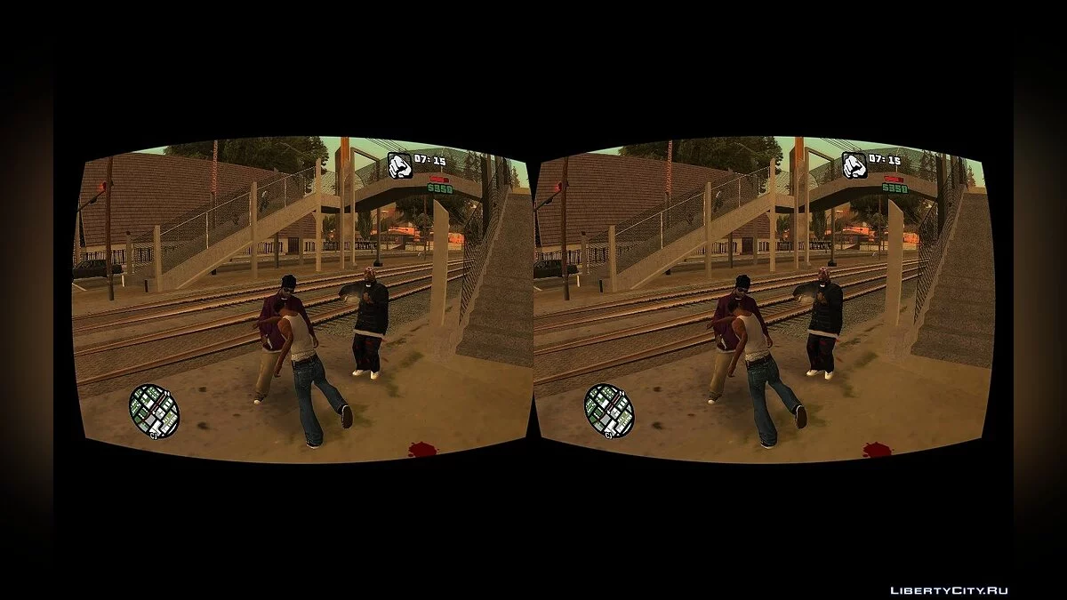 Возможность играть в очках виртуальной реальности  (VR) / GTA San Andreas