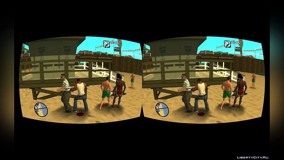 Возможность играть в очках виртуальной реальности  (VR) / GTA San Andreas
