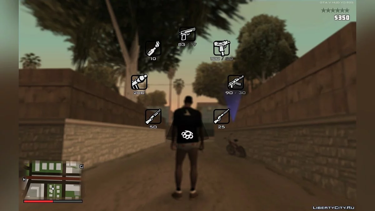 GTA 5 HUD від DK22Pac (стиль Сан Андреас) v0.925 / GTA San Andreas