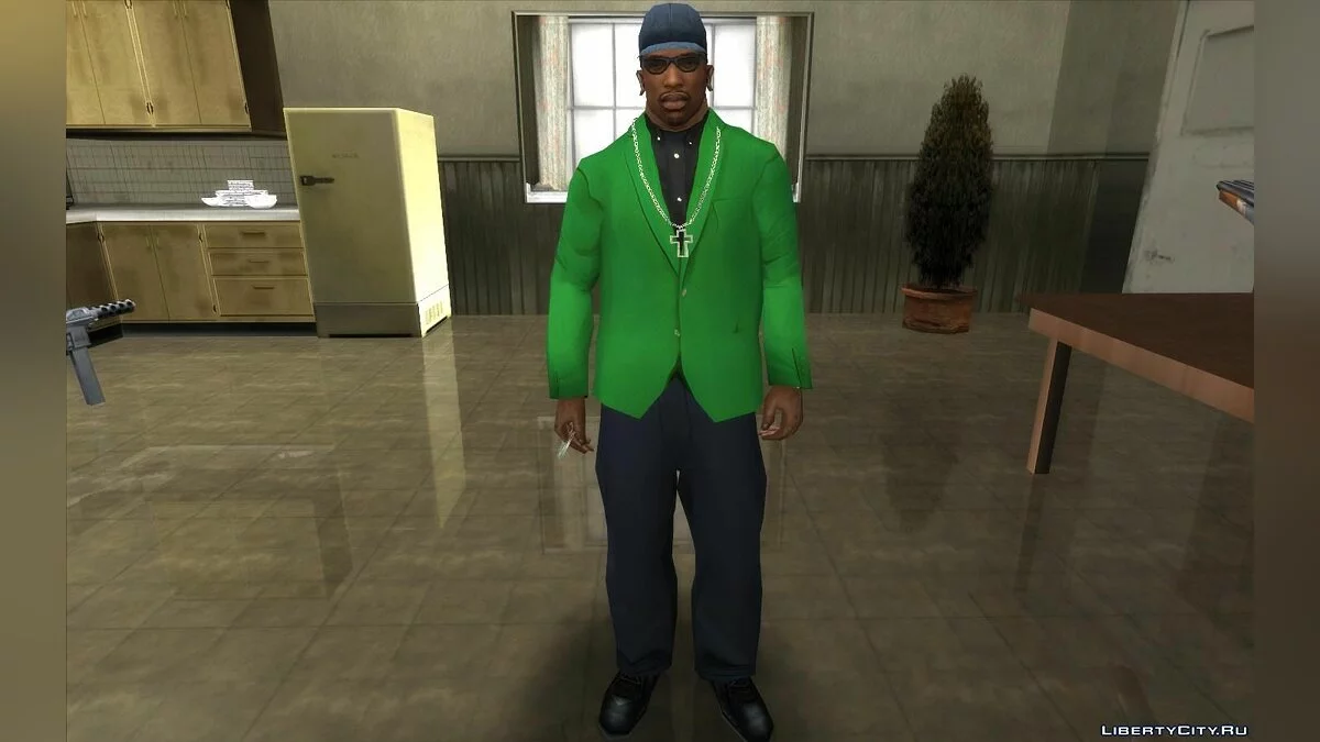 Tekstur Ditingkatkan untuk CJ (Pakaian, Tato, Gaya Rambut) - CJ Upscale HD v2.0 / GTA San Andreas