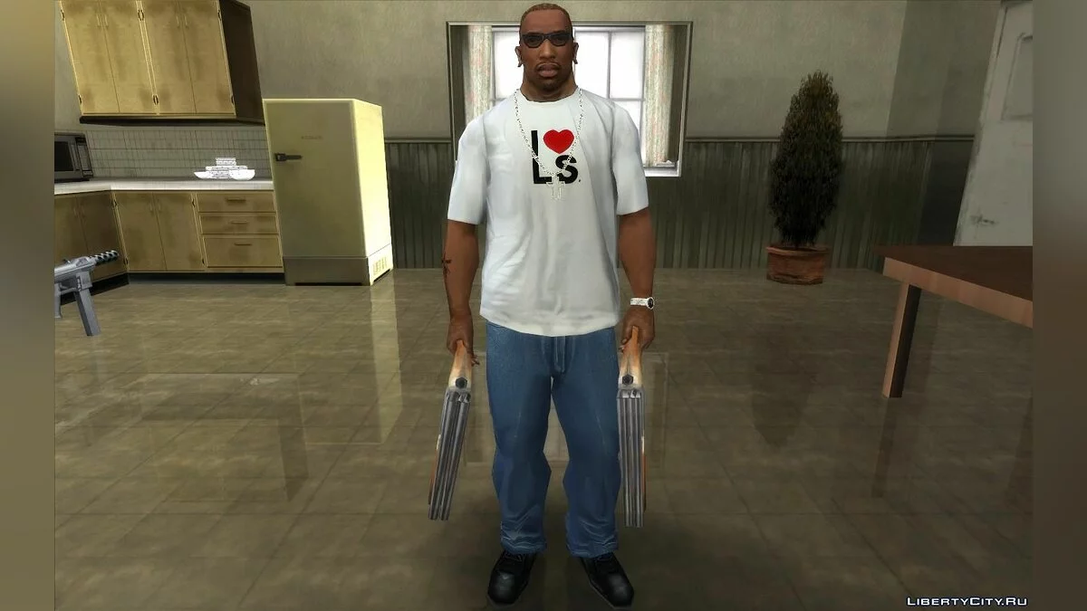 Tekstur Ditingkatkan untuk CJ (Pakaian, Tato, Gaya Rambut) - CJ Upscale HD v2.0 / GTA San Andreas