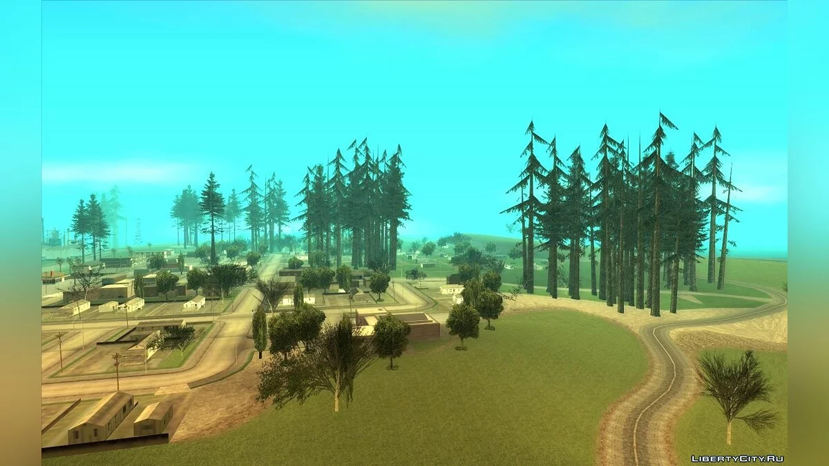 LOD Vegetation - збільшення дальності рослин v1.2 / GTA San Andreas