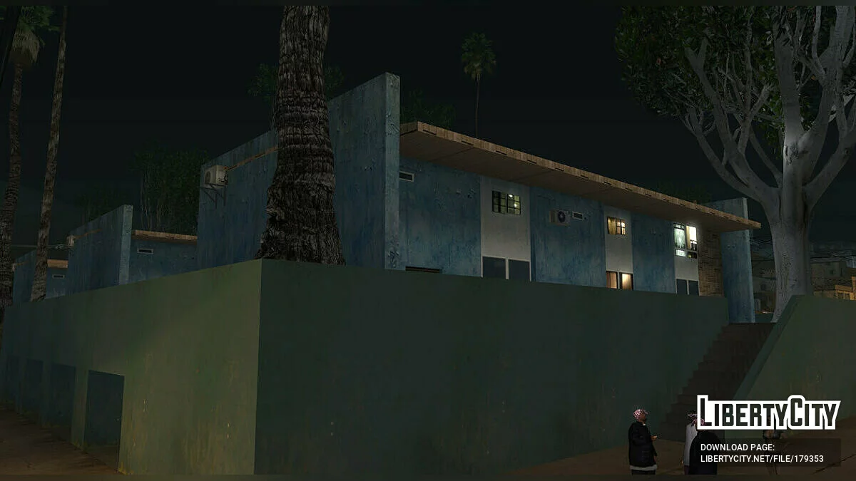 Improved lighting of blue houses / GTA San Andreas