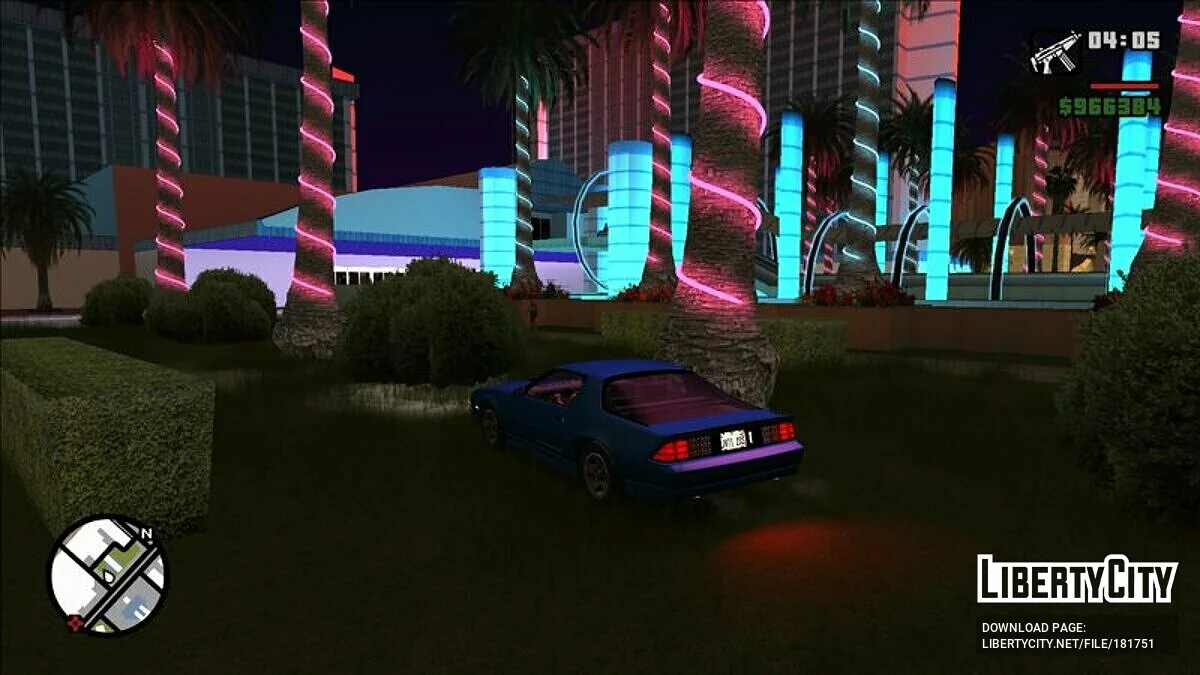 GTA 5棕榈树(霓虹灯) / GTA San Andreas