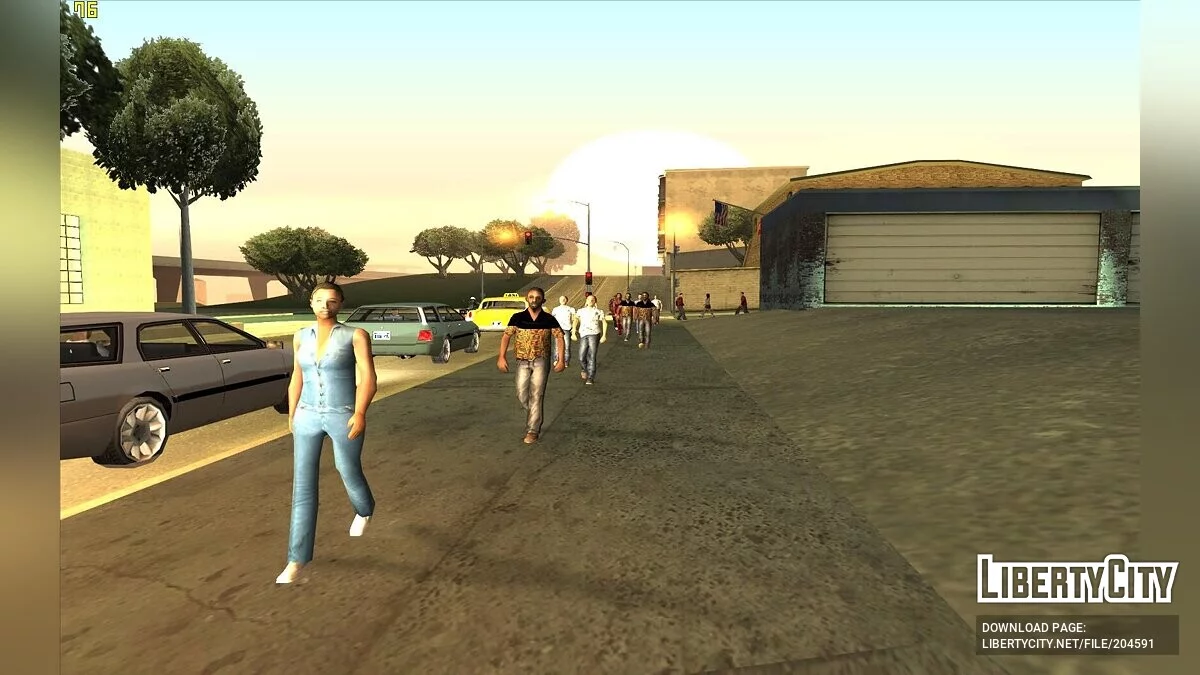Натовпи людей в San Andreas / GTA San Andreas