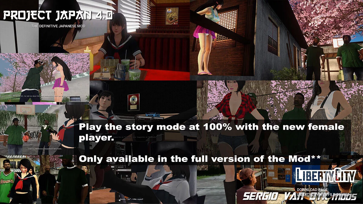 PROJECT JAPAN 4.0 - The Definitive Japanese Mod / GTA San Andreas