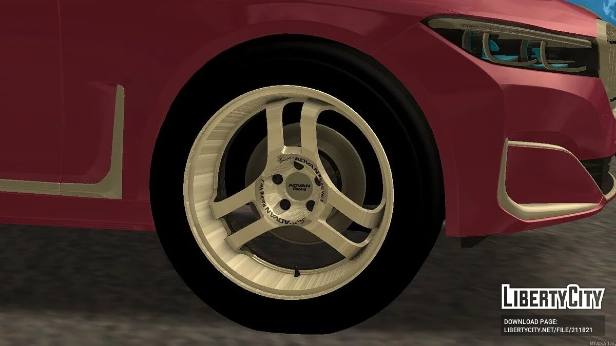 Zestaw felg ADVAN i 5Zigen / GTA San Andreas