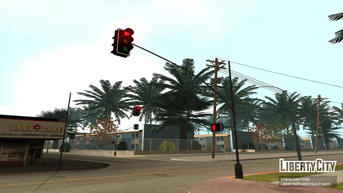 Покращене освітлення на вулицях / GTA San Andreas