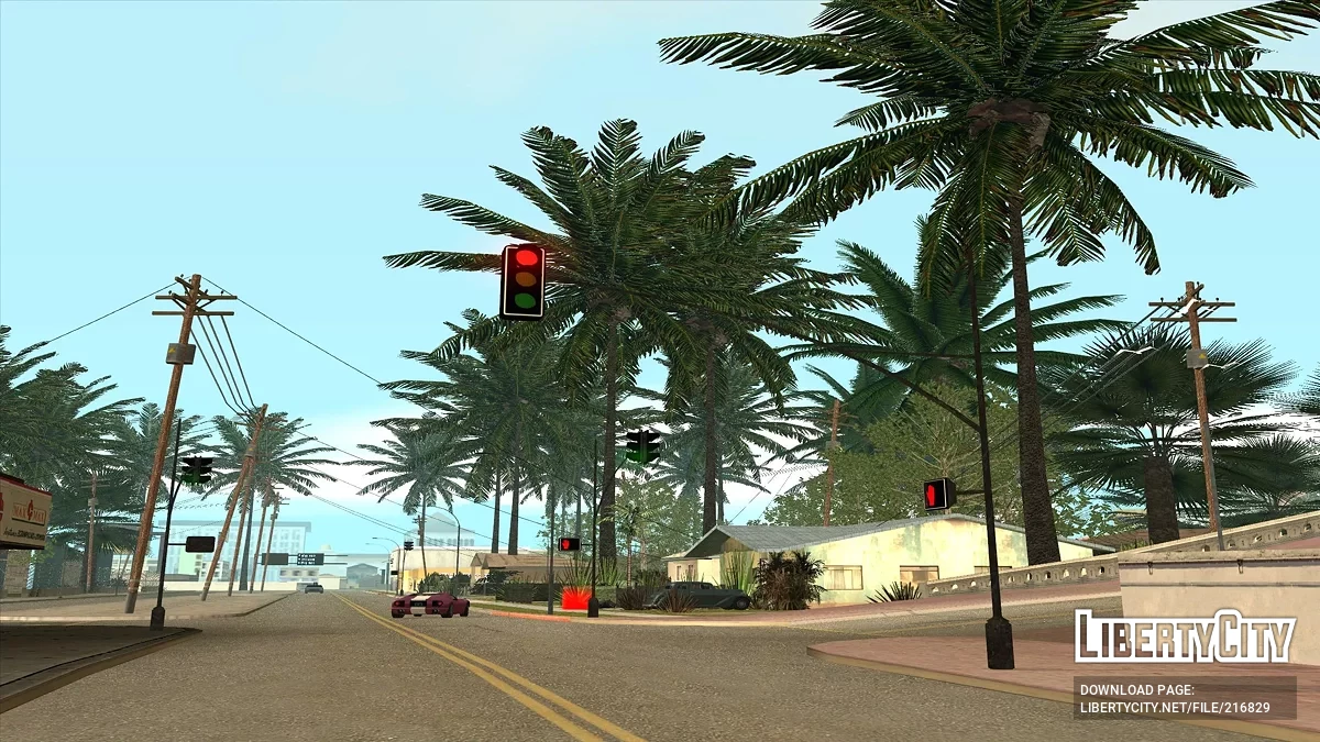 Покращене освітлення на вулицях / GTA San Andreas