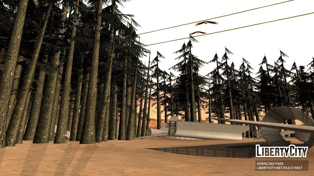Лесные посадки в пустыне / GTA San Andreas