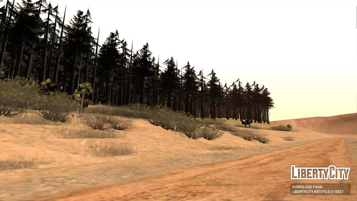 Лесные посадки в пустыне / GTA San Andreas