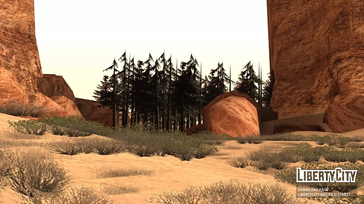 Лісові насадження в пустелі / GTA San Andreas