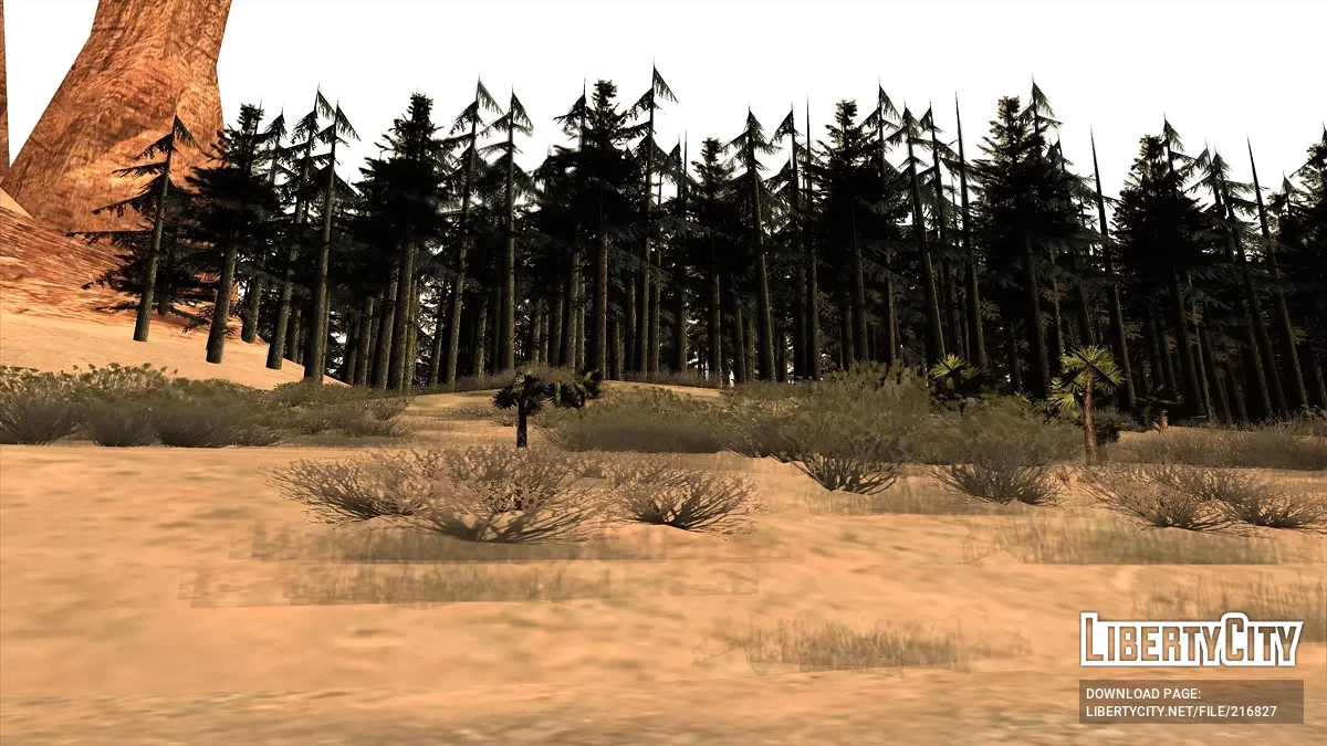 Лесные посадки в пустыне / GTA San Andreas