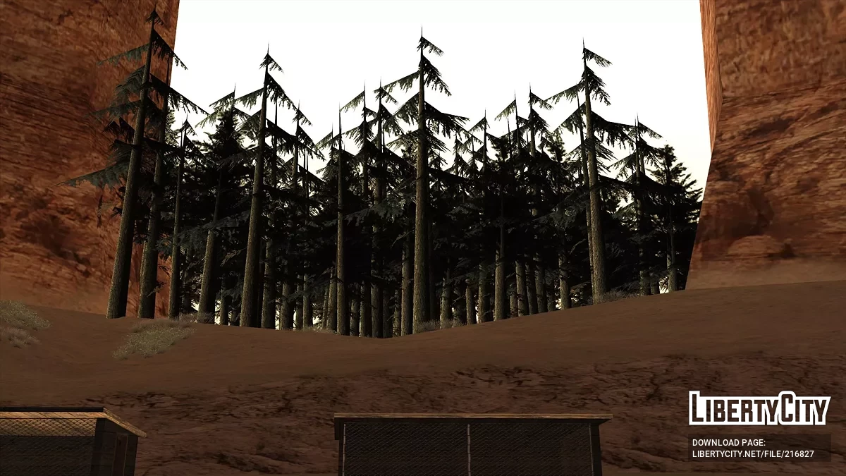 Лесные посадки в пустыне / GTA San Andreas