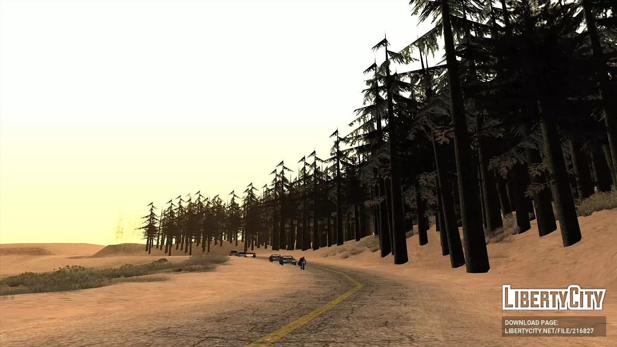 Лесные посадки в пустыне / GTA San Andreas