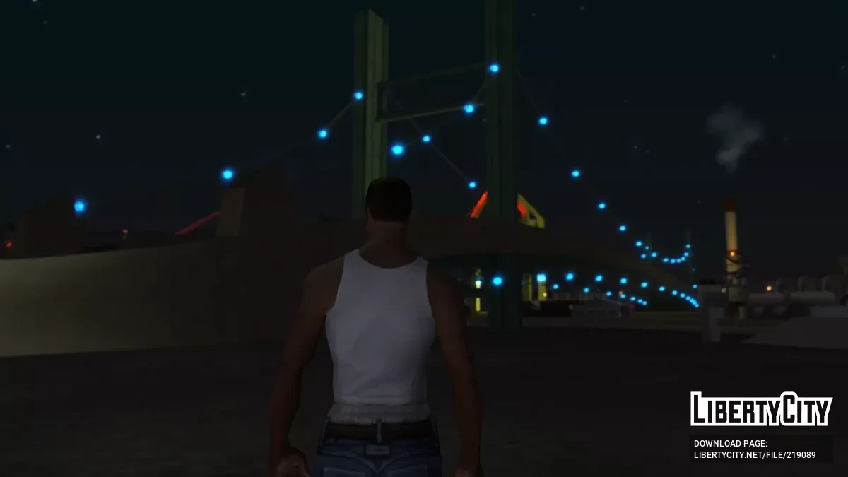 Iluminación mejorada del puente en los muelles / GTA San Andreas