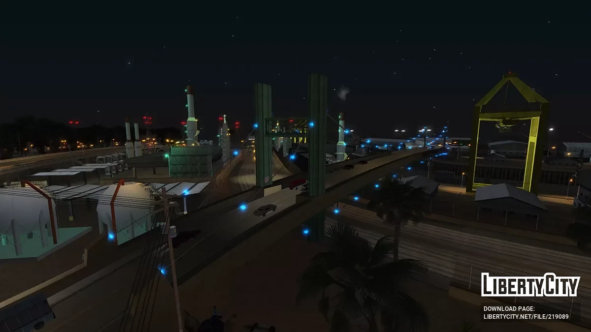 Iluminación mejorada del puente en los muelles / GTA San Andreas