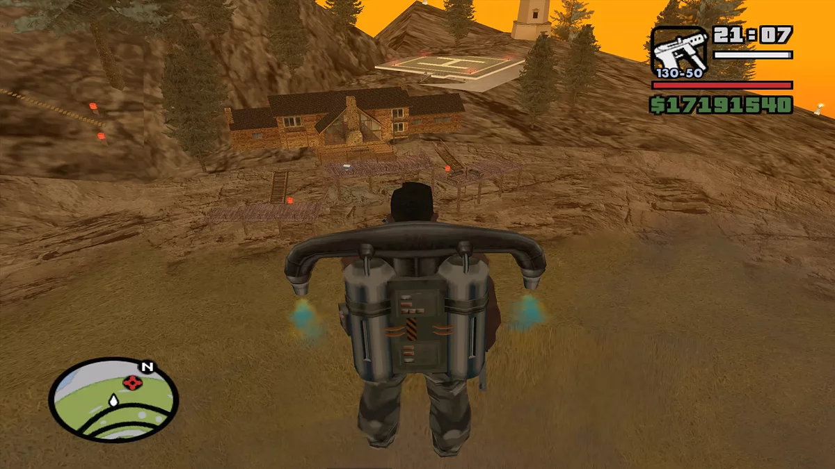 Pondok di tepi gunung / GTA San Andreas