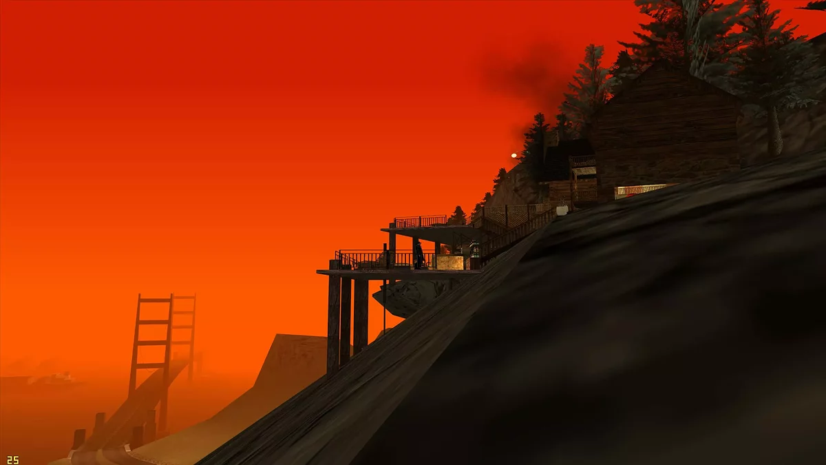 Pondok di tepi gunung / GTA San Andreas