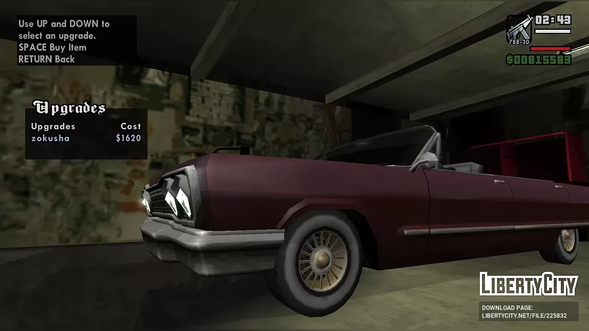 New added wheels in the modding garages (No replacement) / GTA San Andreas